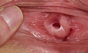 Appealing hotty gapes slim twat added to receives devirginized