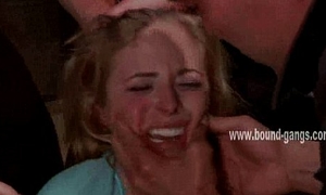 Blonde acquires their way face slapped
